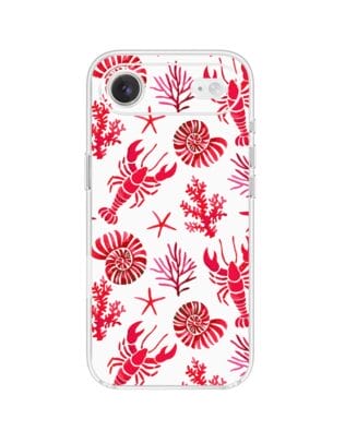 Etui do iPhone Air przeźroczyste, silikonowe Flexi, krab, muszle