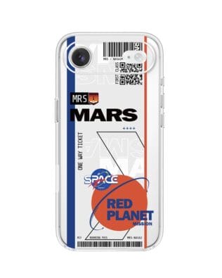 Etui do iPhone Air przeźroczyste, silikonowe Flexi, bilet na Mars