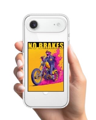 Etui do iPhone Air z MagSafe przeźroczyste, silikonowe Flexi, Bikers, Motocyklem przez świat