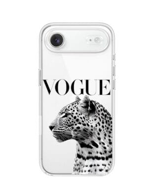 Etui do iPhone Air przeźroczyste, silikonowe Flexi, Positive Vibes, Tygrys Vogue