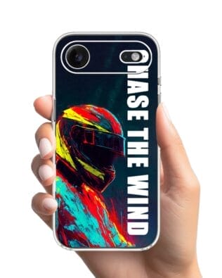 Etui do iPhone Air przeźroczyste, silikonowe Flexi, Bikers, Chase The Wind