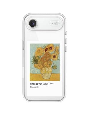 Etui do iPhone Air przeźroczyste, silikonowe Flexi, słoneczniki Van Gogh