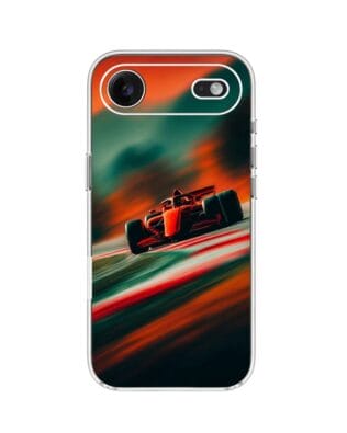 Etui do iPhone Air przeźroczyste, silikonowe Flexi, Szybkie Auta, Wyścig F1