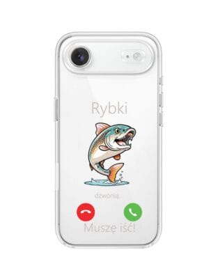 Etui do iPhone Air przeźroczyste, silikonowe Flexi, rybki dzwonią