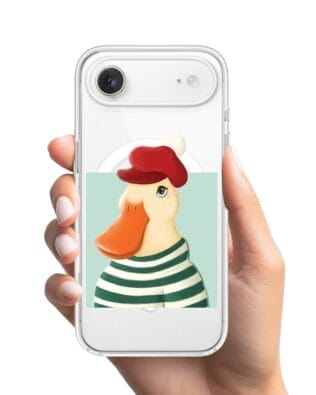 Etui do iPhone Air z MagSafe przeźroczyste, silikonowe Flexi, kaczuszka