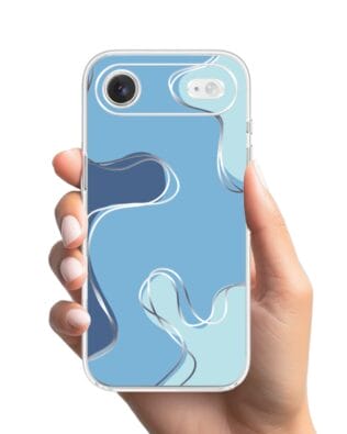 Etui do iPhone Air przeźroczyste, silikonowe Flexi, spokój oceanu