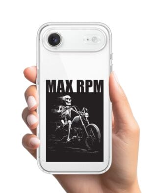 Etui do iPhone Air przeźroczyste, silikonowe Flexi, Bikers, Ghost Rider