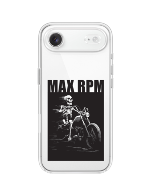 Etui do iPhone Air przeźroczyste, silikonowe Flexi, Bikers, Ghost Rider