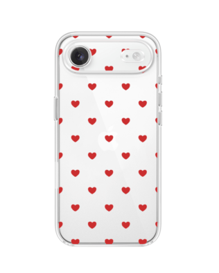 Etui do iPhone Air przeźroczyste, silikonowe Flexi, Mini Patterns, Serduszka