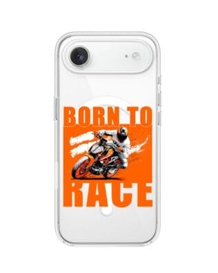 Etui do iPhone Air z MagSafe przeźroczyste, silikonowe Flexi, Bikers, Ścigacz