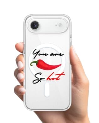 Etui do iPhone Air z MagSafe przeźroczyste, silikonowe Flexi, papryczka chilli