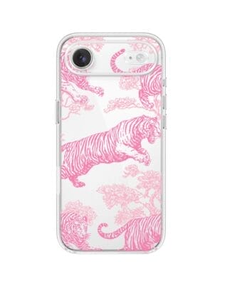 Etui do iPhone Air przeźroczyste, silikonowe Flexi, Mystic, Różowe tygrysy