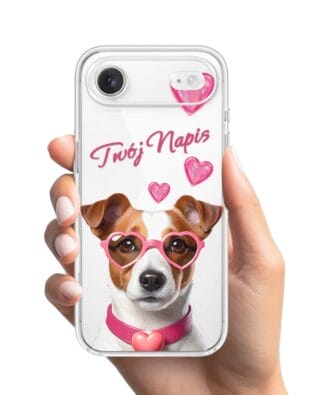 Etui do iPhone Air przeźroczyste, silikonowe Flexi, Puppy Love, pies rasy Jack Russell Terrier