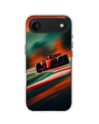 Etui do iPhone Air z MagSafe przeźroczyste, silikonowe Flexi, Szybkie Auta, Wyścig F1