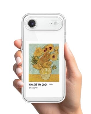 Etui do iPhone Air przeźroczyste, silikonowe Flexi, słoneczniki Van Gogh