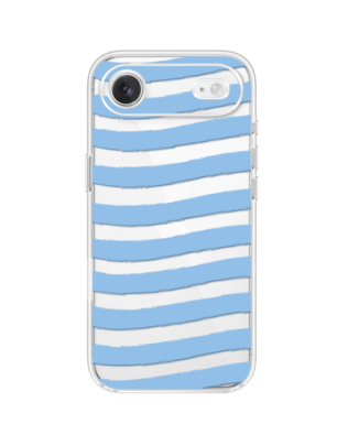 Etui do iPhone Air przeźroczyste, silikonowe Flexi,  Summer Patterns, fale morskie