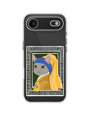 Etui do iPhone Air przeźroczyste, silikonowe Flexi, kotek z kurczakiem