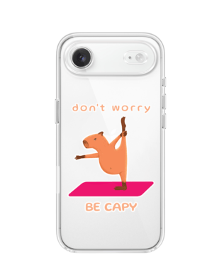 Etui do iPhone Air przeźroczyste, silikonowe Flexi, kapibara