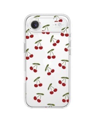 Etui do iPhone Air przeźroczyste, silikonowe Flexi, Mini Patterns, Wiśnie