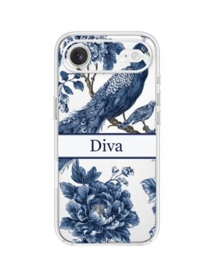 Etui do iPhone Air przeźroczyste, silikonowe Flexi, Mystic, Diva Peacock
