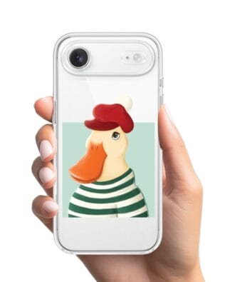 Etui do iPhone Air przeźroczyste, silikonowe Flexi, kaczuszka