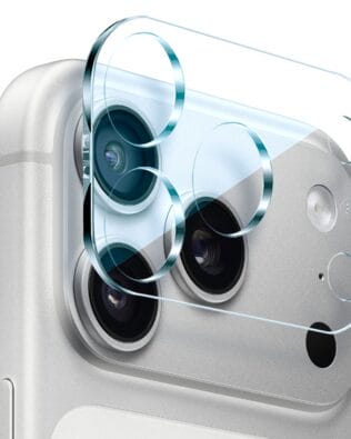 Osłona ze szkła hartowanego 9H na cały aparat, kamerę do iPhone 17 Pro, przeźroczyste