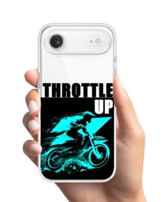 Etui do iPhone Air przeźroczyste, silikonowe Flexi, Bikers, Cross na maxa