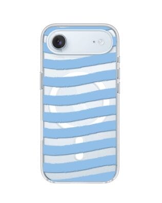 Etui do iPhone Air z MagSafe przeźroczyste, silikonowe Flexi, fale morskie