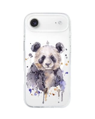 Etui do iPhone Air z MagSafe przeźroczyste, silikonowe Flexi, Akwarelowe Zoo, Panda