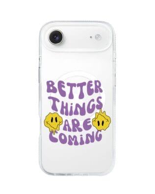 Etui do iPhone Air z MagSafe przeźroczyste, silikonowe Flexi, better things are coming