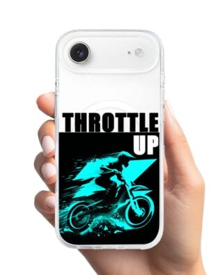 Etui do iPhone Air z MagSafe przeźroczyste, silikonowe Flexi, Bikers, Cross na maxa