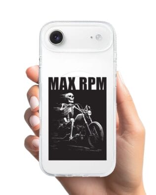 Etui do iPhone Air z MagSafe przeźroczyste, silikonowe Flexi, Bikers, Ghost Rider