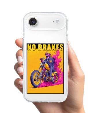 Etui do iPhone Air z MagSafe przeźroczyste, silikonowe Flexi, Bikers, Motocyklem przez świat