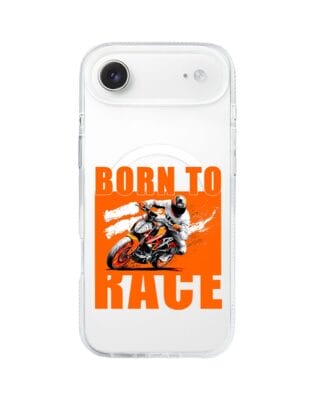 Etui do iPhone Air z MagSafe przeźroczyste, silikonowe Flexi, Bikers, Ścigacz
