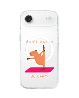 Etui do iPhone Air z MagSafe przeźroczyste, silikonowe Flexi, kapibara