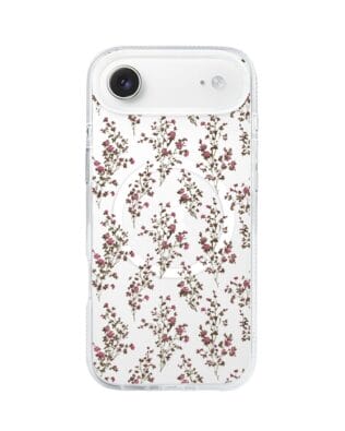 Etui do iPhone Air z MagSafe przeźroczyste, silikonowe Flexi, Mini Patterns, Różyczki