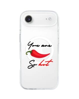Etui do iPhone Air z MagSafe przeźroczyste, silikonowe Flexi, papryczka chilli