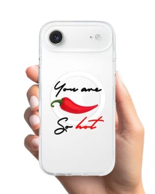 Etui do iPhone Air z MagSafe przeźroczyste, silikonowe Flexi, papryczka chilli