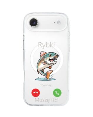 Etui do iPhone Air z MagSafe przeźroczyste, silikonowe Flexi, rybki dzwonią
