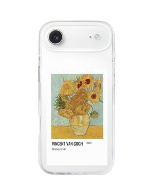 Etui do iPhone Air z MagSafe przeźroczyste, silikonowe Flexi, słoneczniki Van Gogh
