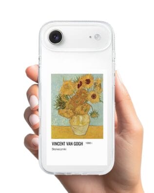 Etui do iPhone Air z MagSafe przeźroczyste, silikonowe Flexi, słoneczniki Van Gogh