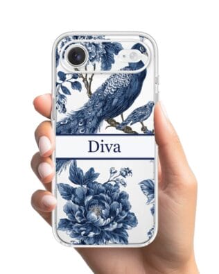 Etui do iPhone Air przeźroczyste, silikonowe Flexi, Mystic, Diva Peacock