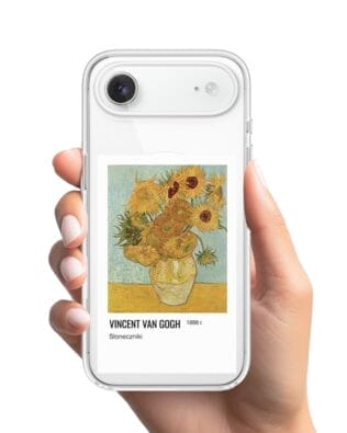 Etui do iPhone Air z MagSafe przeźroczyste, silikonowe Flexi, słoneczniki Van Gogh