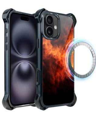 Etui do iPhone 16 Plus IBIZU DropGuard Ultra z MagSafe, Twilight Dreams, Inferno Sky