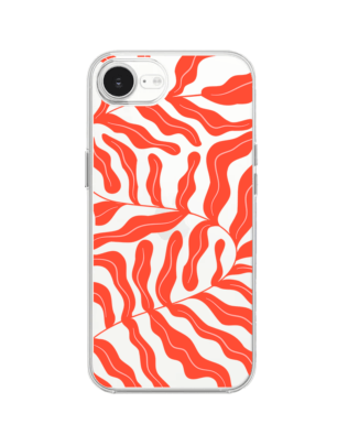 Etui do iPhone 17e przeźroczyste, silikonowe Flexi, rafa koralowa