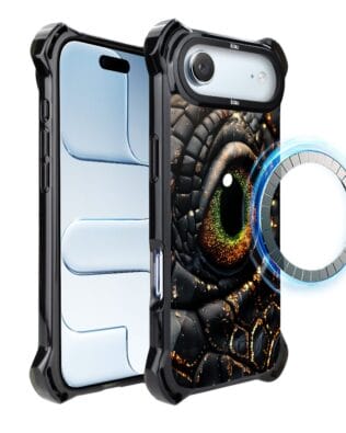 Etui do iPhone Air IBIZU DropGuard Ultra z MagSafe, Smoki, Amber Dragon