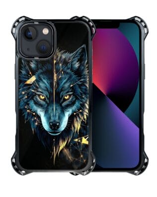 Etui do iPhone 13 IBIZU DropGuard Ultra z MagSafe, Wilki, Wilk Mocy