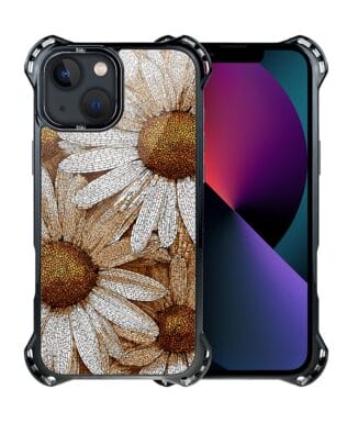 Etui do iPhone 13 IBIZU DropGuard Ultra z MagSafe, Modern Classics, Mozaika rumianków