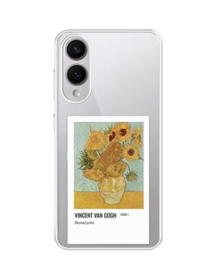 Etui do Samsung Galaxy S25 Edge z MagSafe przeźroczyste, silikonowe Flexi, słoneczniki Van Gogh