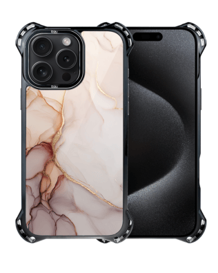 Etui do iPhone 15 Pro IBIZU DropGuard Ultra z MagSafe, Ethereal Essence, Różany alabaster